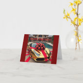 Fijne Ferrari verjaardag Kaart (Gele Bloem)