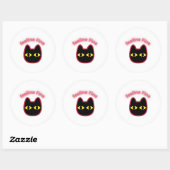 Fijne fijne neon kat uitknip sticker (Vel)