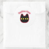 Fijne fijne neon kat uitknip sticker (Tas)