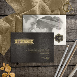 Fijne Filigree Gouden Trouwring ID871 Bedankkaart