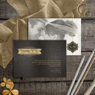 Fijne Filigree Gouden Trouwring ID871 Bedankkaart