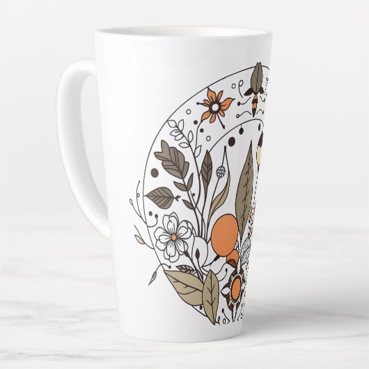 Fijne flora N02 Latte Mok (Linkerhoek)