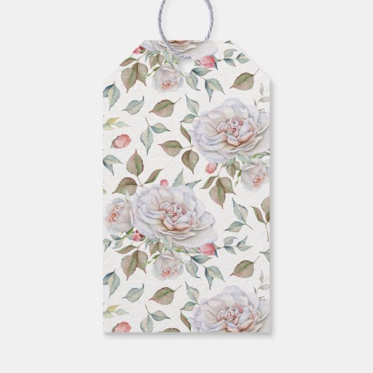 Fijne Floral bedankt Cadeaulabel (Achterkant)