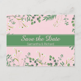 Fijne Floral Border Wedding Briefkaart