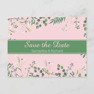 Fijne Floral Border Wedding Briefkaart