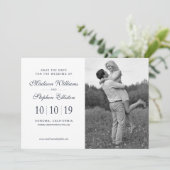 Fijne Floral Waterverf - Sla de datum op Save The Date (Staand voorkant)