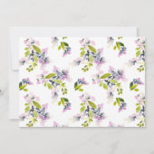Fijne Floral Waterverf - Sla de datum op Save The Date (Achterkant)