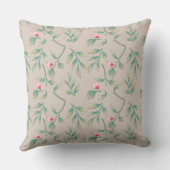 Fijne Florals perfect Bleek Kussen (Achterkant)