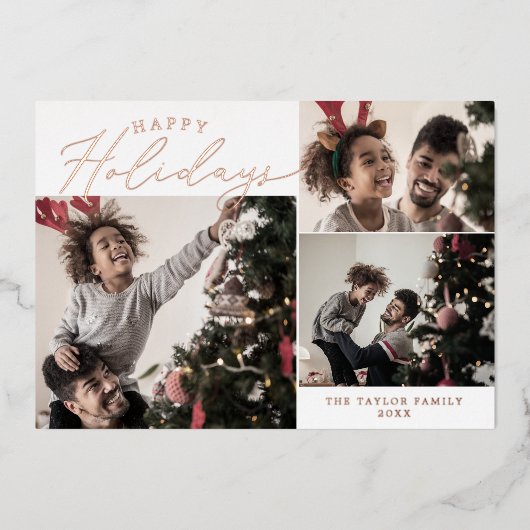 Fijne Folie Prettige feestdagen 4 Foto-nieuwsbrief (Voorkant)