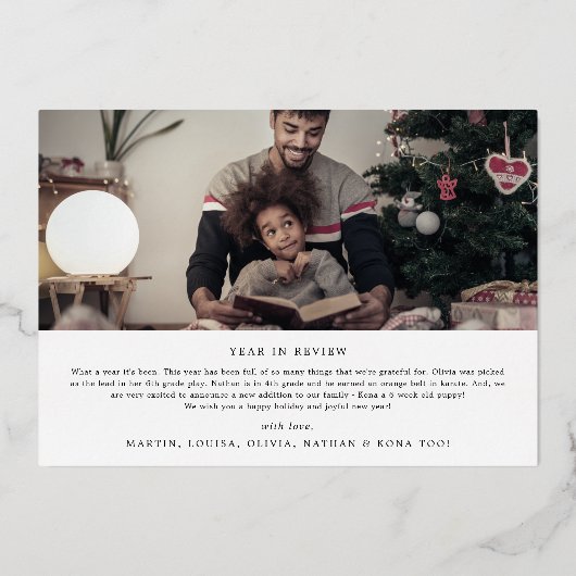 Fijne Folie Prettige feestdagen 4 Foto-nieuwsbrief (Achterkant)