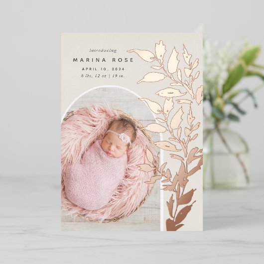 Fijne Folie verlaat | Aankondiging van de foto ter (Staand Voorkant)