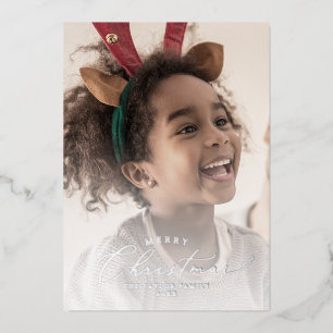 Fijne Folie Vrolijk kerstfotojaar in Review Feestdagenkaart