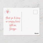 Fijne Galentijnsdag! Schattige Gevleugelde Hartvri Briefkaart (Achterkant)