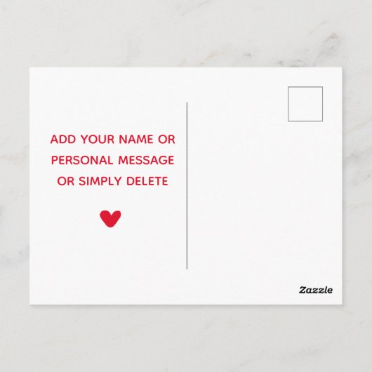 Fijne Galentijnsdag! Schattigee Typografie Vriende Briefkaart (Achterkant)