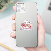 Fijne Galentines Dag Kippen Squad Funny Glam Henne Sticker (Telefoon)