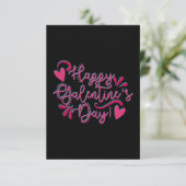 Fijne Galentine's Dag! | Zwart-roze (Staand voorkant)