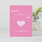 Fijne Galentine's Day Beste Vriendin Hart Foto Feestdagenkaart (Staand voorkant)