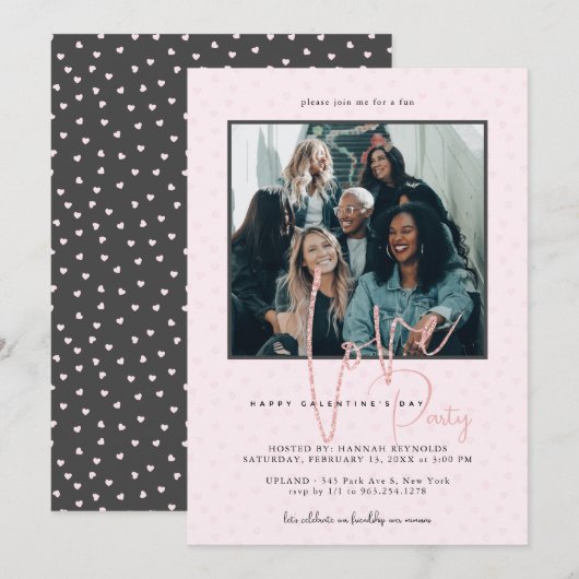 Fijne Galentine's Day Brunch | Foto Uitnodiging (Voorkant / Achterkant)