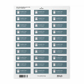 Fijne gebitsgebitste tand glimlachende verkutteken etiket (Full Sheet)