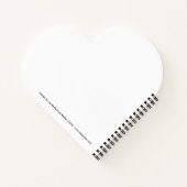 Fijne gedachten hartvormige spirale laptop notitieboek (Achterkant)