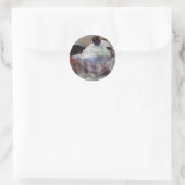 Fijne geglazuurde cupcake ronde sticker (Tas)