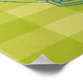 Fijne gekloonde vis die in een viskom slapen poster (Hoek)