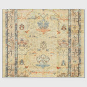 Fijne Gele Dusty Blues Grays  Cadeaupapier (Vlak)