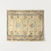 Fijne Gele Dusty Blues Grays  Wandkleed (Voorkant (horizontaal))