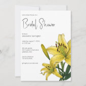 Fijne gele lelie Vrijgezellenfeest Kaart (Voorkant)