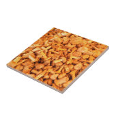 Fijne gele paddenstoelen tegeltje (Zijkant)