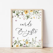 Fijne Gele Wildbloem Kaarten en Geschenken Teken Poster