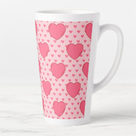 Fijne gelukkige Valentijnsdag Rode Hart voor Gelie Latte Mok