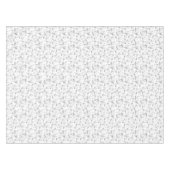 Fijne getextureerde grijze bloemige tablet tafelkleed (Voorkant (Horizontaal))