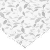 Fijne getextureerde grijze bloemige tablet tafelkleed (Gekanteld)