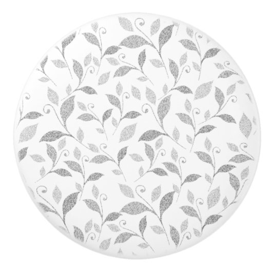 Fijne getextureerde grijze keramische knop (Voorkant)