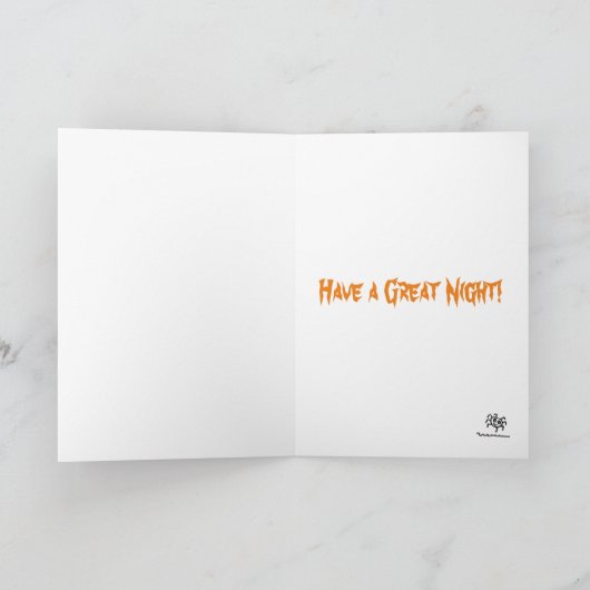 Fijne getuige Halloween Kaart (Binnen)