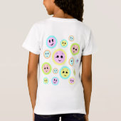 Fijne gezichten in pastel - leuk en leuk t-shirt (Achterkant)