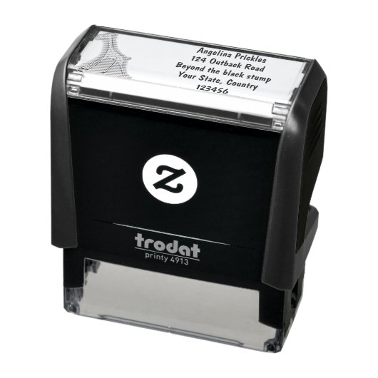 Fijne giraf met vlindervlieger cartoon zelfinktende stempel (Product)