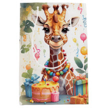 Fijne Giraffe met Cadeaus & Cake |