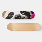 Fijne gleuf met bloemen persoonlijk skateboard (Horizontaal)