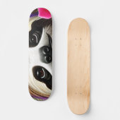 Fijne gleuf met bloemen persoonlijk skateboard (Voorkant)