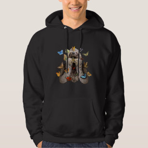 Fijne gleuf met vlinders hoodie