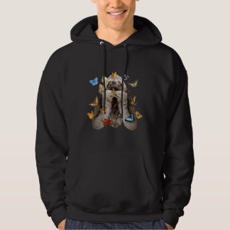Fijne gleuf met vlinders hoodie