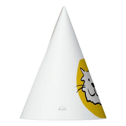 Fijne glimlach. Cat-Thmed Feesthoedjes (Links)