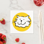 Fijne glimlach. Cat-Thmed Servetten (Insitu)