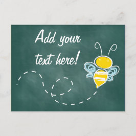 Fijne glimlach Jolly Bee Feestdagenkaart