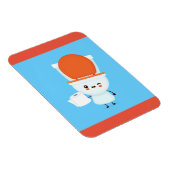 Fijne glimlachende Bowl en toiletpapier Magneet (Rechterzijde)