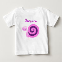 Fijne glimlachende roze en Paarse slak; aangepaste
