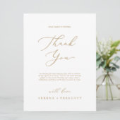 Fijne Gold 6,5 x 8,75-inch Hartelijk dank, Kaart v (Staand voorkant)