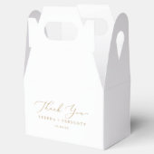 Fijne Gold Calligrafie Hartelijk dank Bedankdoosjes (Geopend)